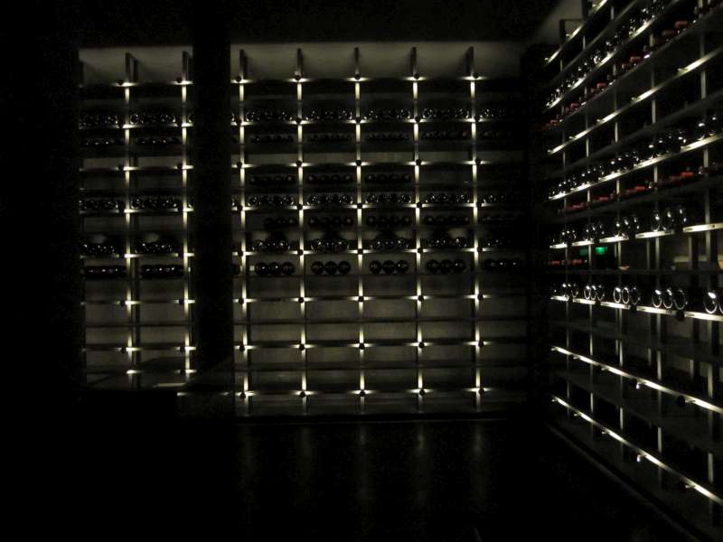 The new wine library at Chateau Latour